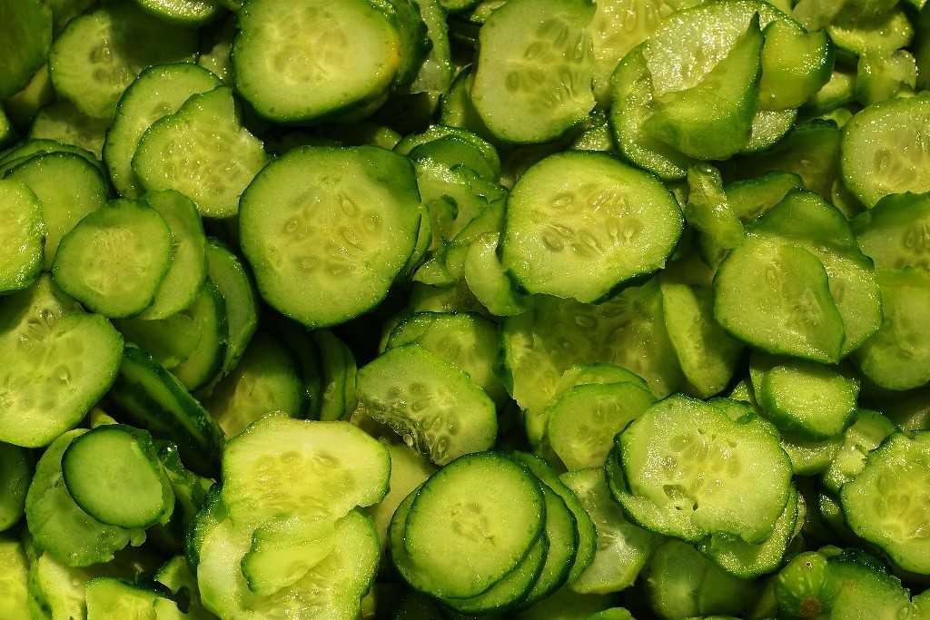Ukrainian cucumber salad